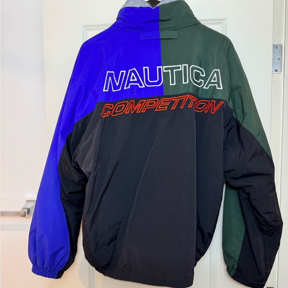 Nautica Men's Competition Windbreaker - Blue, Green, Black